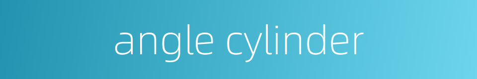 angle cylinder的同义词