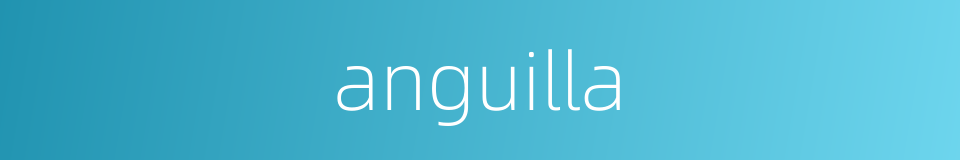 anguilla的同义词