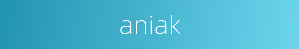 aniak的同义词