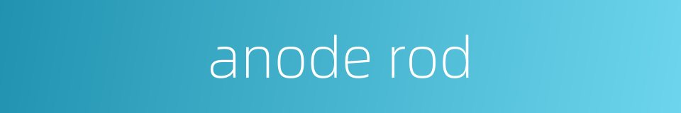 anode rod的同义词