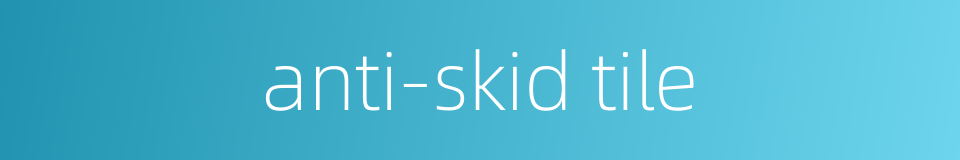 anti-skid tile的同义词