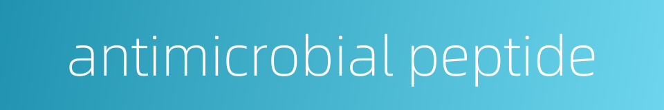 antimicrobial peptide的同义词