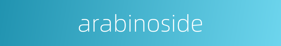 arabinoside的同义词