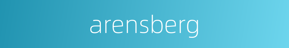 arensberg的同义词