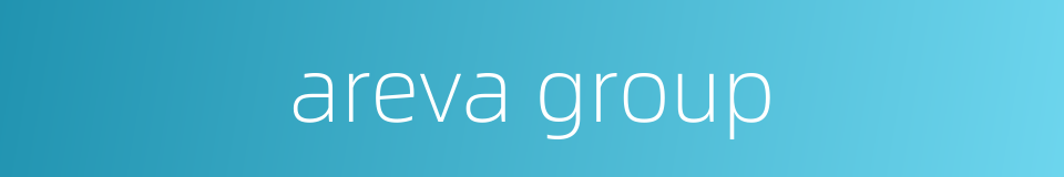 areva group的同义词