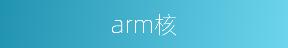 arm核的同义词