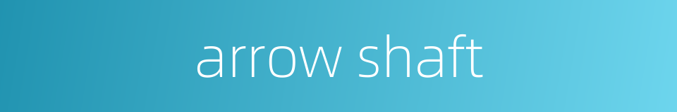 arrow shaft的同义词