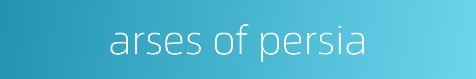 arses of persia的同义词