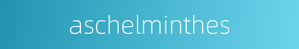 aschelminthes的同义词