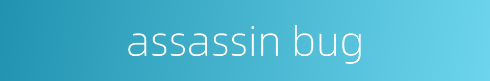 assassin bug的同义词