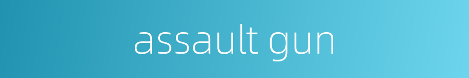 assault gun的同义词
