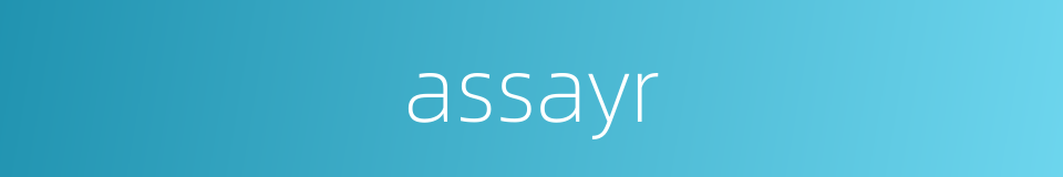 assayr的同义词
