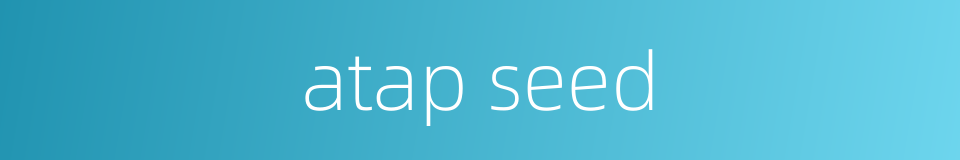 atap seed的同义词