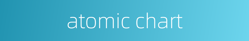 atomic chart的同义词