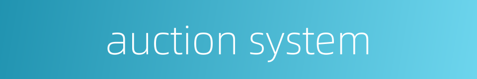 auction system的同义词