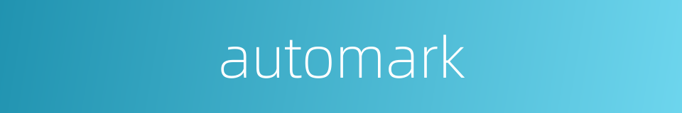 automark的同义词