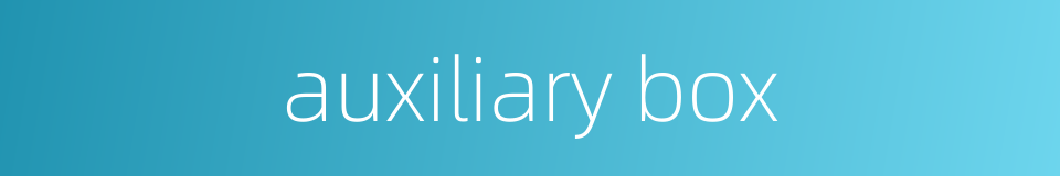 auxiliary box的同义词