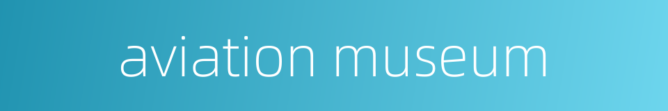 aviation museum的同义词