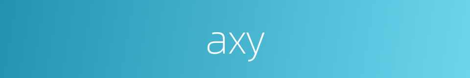 axy的同义词