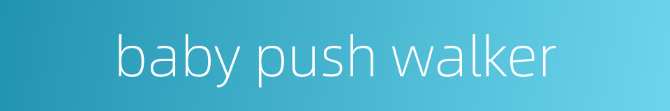 baby push walker的同义词