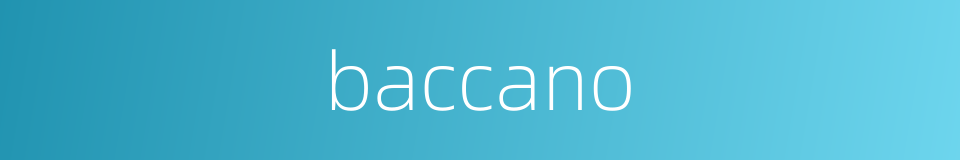 baccano的同义词