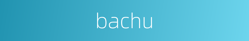 bachu的同义词