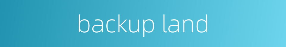 backup land的同义词