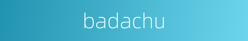 badachu的同义词