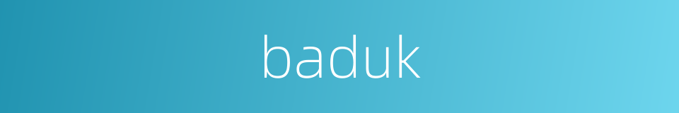 baduk的同义词