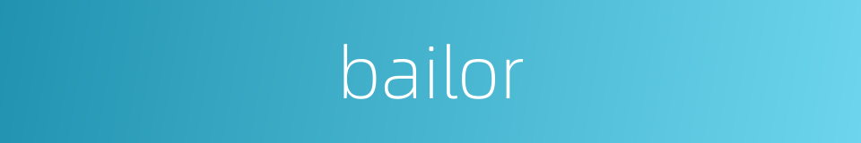 bailor的同义词