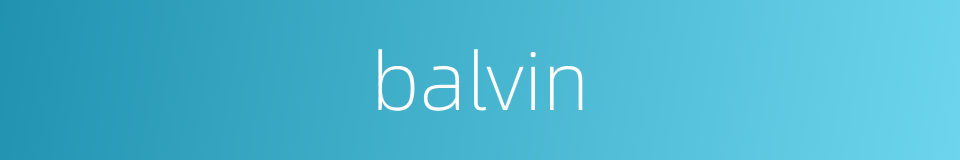 balvin的同义词