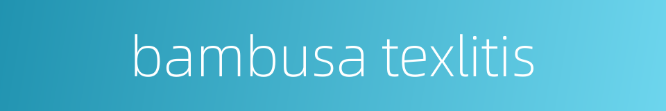 bambusa texlitis的同义词