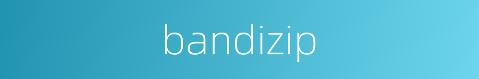 bandizip的同义词