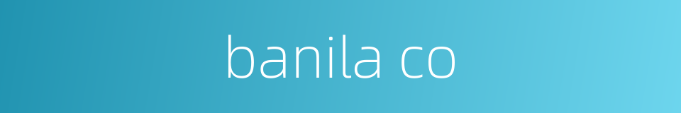 banila co的同义词
