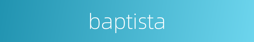 baptista的同义词