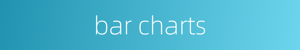 bar charts的同义词