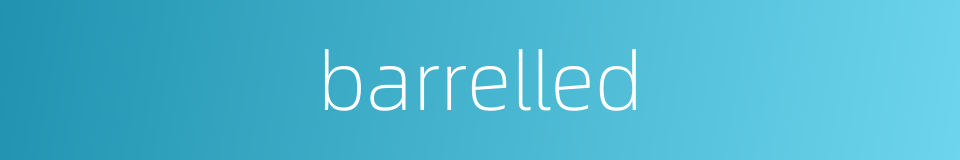 barrelled的同义词