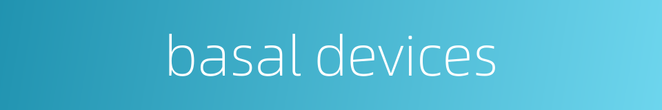 basal devices的同义词