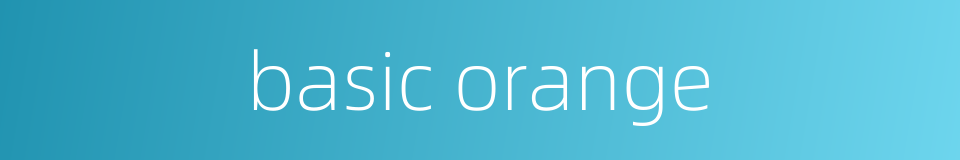 basic orange的同义词