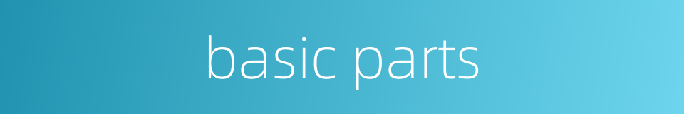 basic parts的同义词
