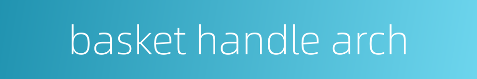 basket handle arch的同义词