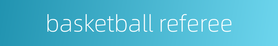 basketball referee的同义词