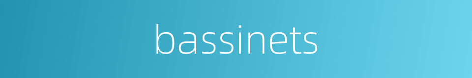 bassinets的同义词
