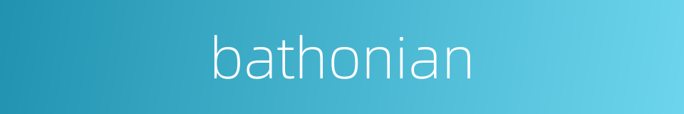 bathonian的同义词
