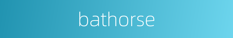 bathorse的同义词