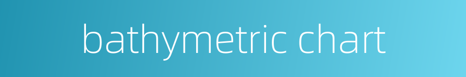 bathymetric chart的同义词
