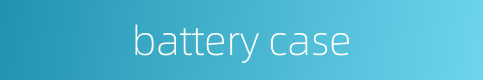 battery case的同义词