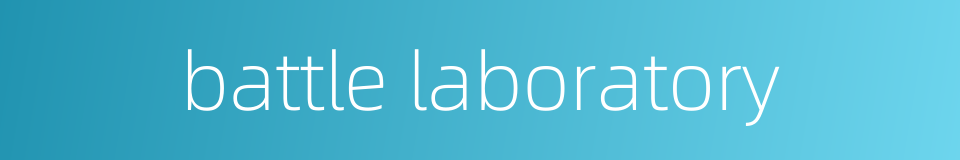 battle laboratory的同义词
