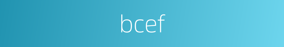 bcef的同义词