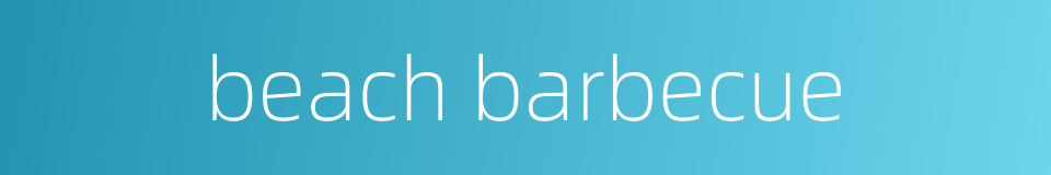 beach barbecue的同义词